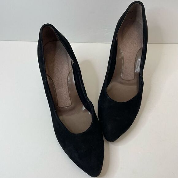 Black| Suede| Leather| Heel| Size 8 - Picture 10 of 10